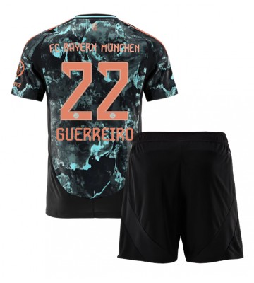 Bayern Munich Raphael Guerreiro #22 Bortatröja Barn 2024-25 Kortärmad (+ Korta byxor)